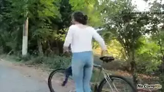 فتاة أجنبية تتعرض لضرب قوي في كل وضعية