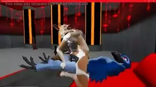 سبعة ألسنة بعمق المهبل المبلل