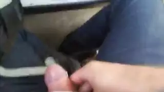 خيال جنسي في مقعد الحافلة: استمناء وفرك على راكبة مثيرة